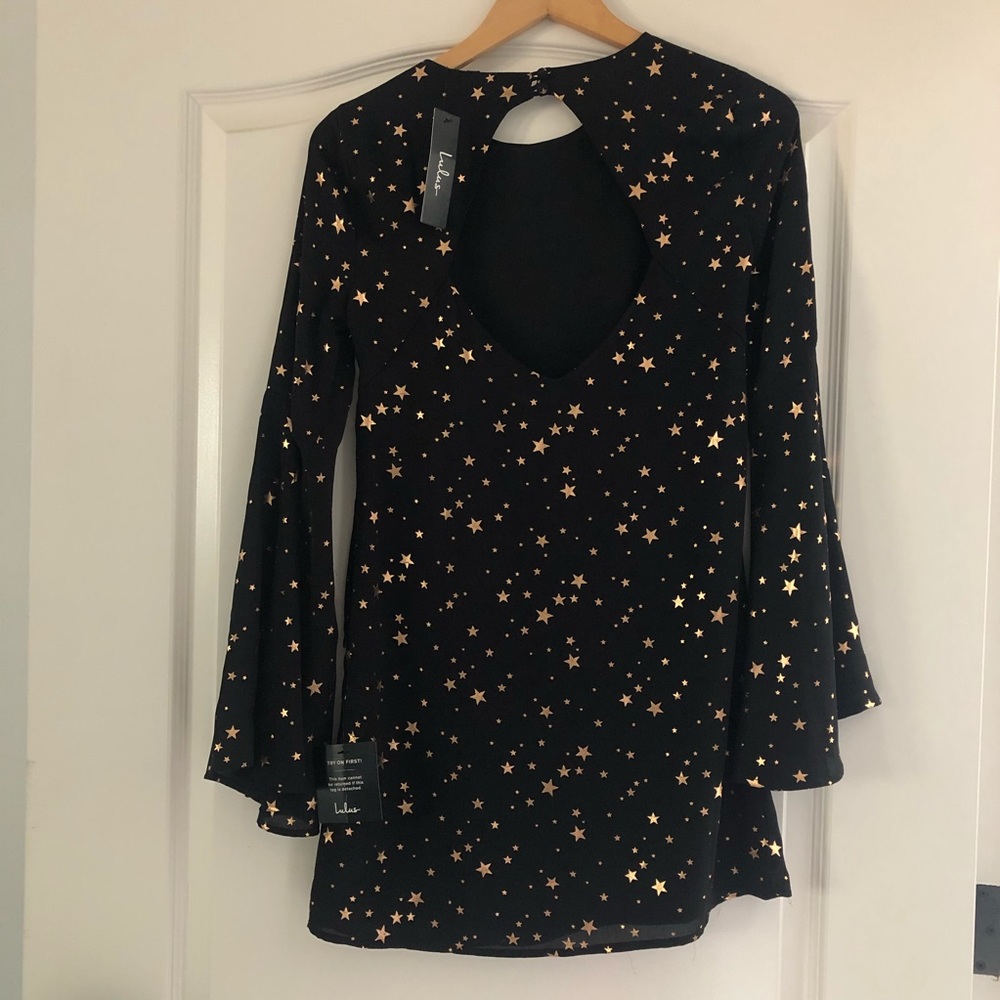 LULUS GOLD STAR DRESS